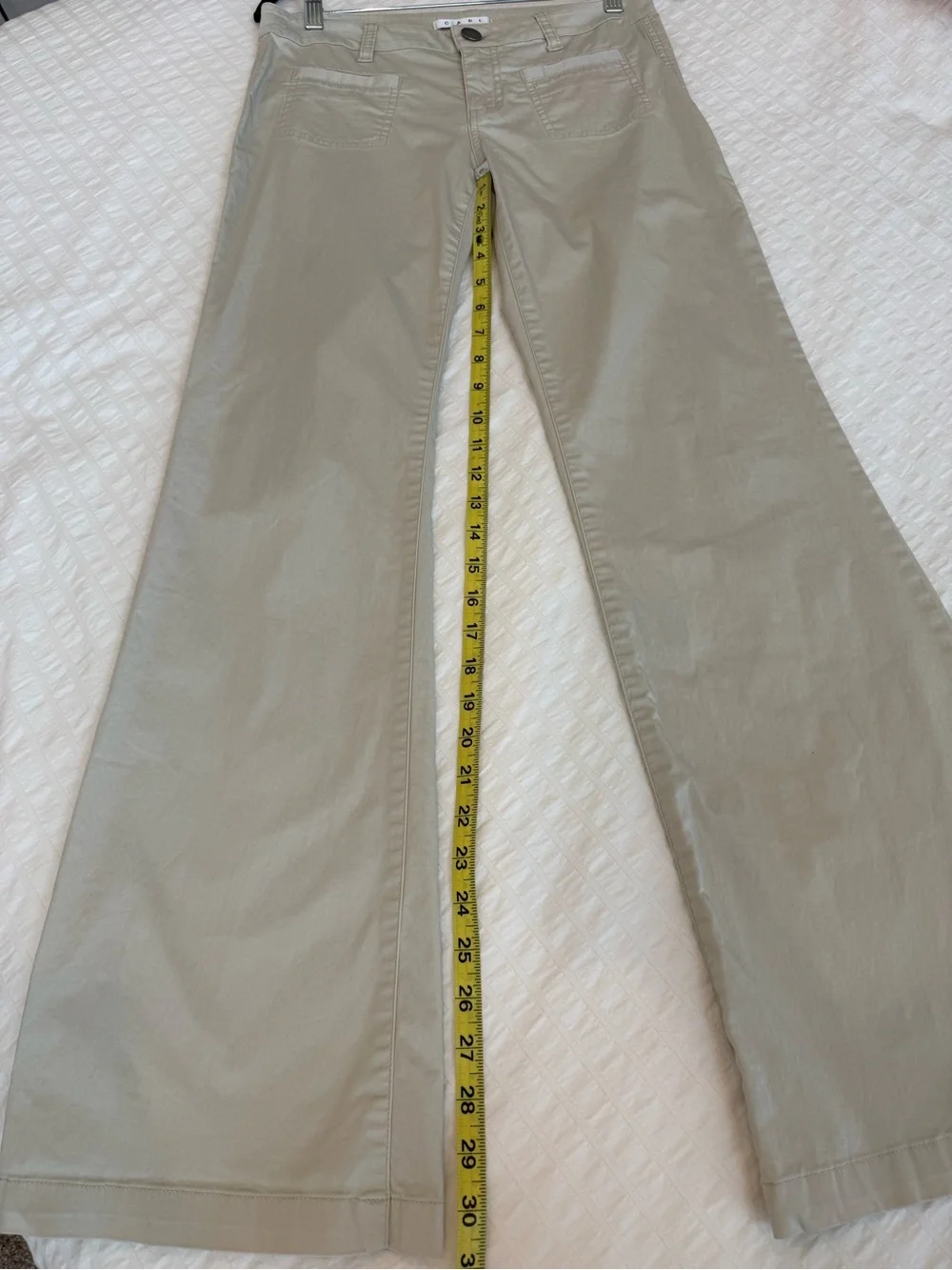 Cabi Sandy Trouser Tan Dress Flare Long Pants Size 4 - Picture 2 of 6